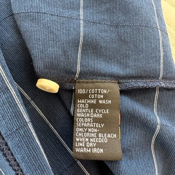 Greg Norman Blue Striped Long Sleeve Polo NWT - Picture 4 of 6